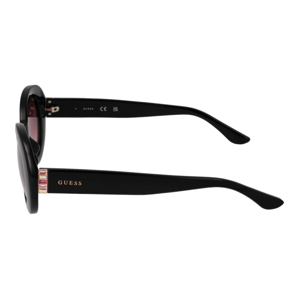 Guess Women's Oval Sunglasses – Black Plastic