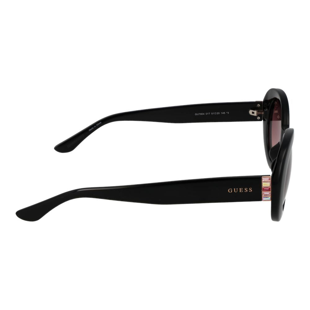 Guess Women's Oval Sunglasses – Black Plastic