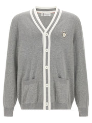 Brunello Cucinelli Gray Cotton Cardigan
