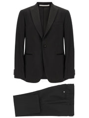 Pal Zileri Black Wool Two-Piece Suit