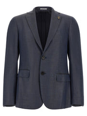 Pal Zileri Blue Viscose Blazer