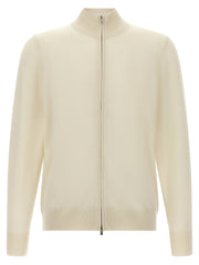 Hugo Boss White Virgin Wool Cardigan