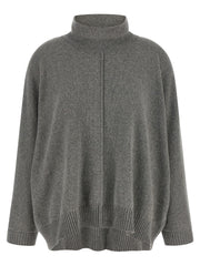 Alberta Ferretti Gray Cashmere Cardigan