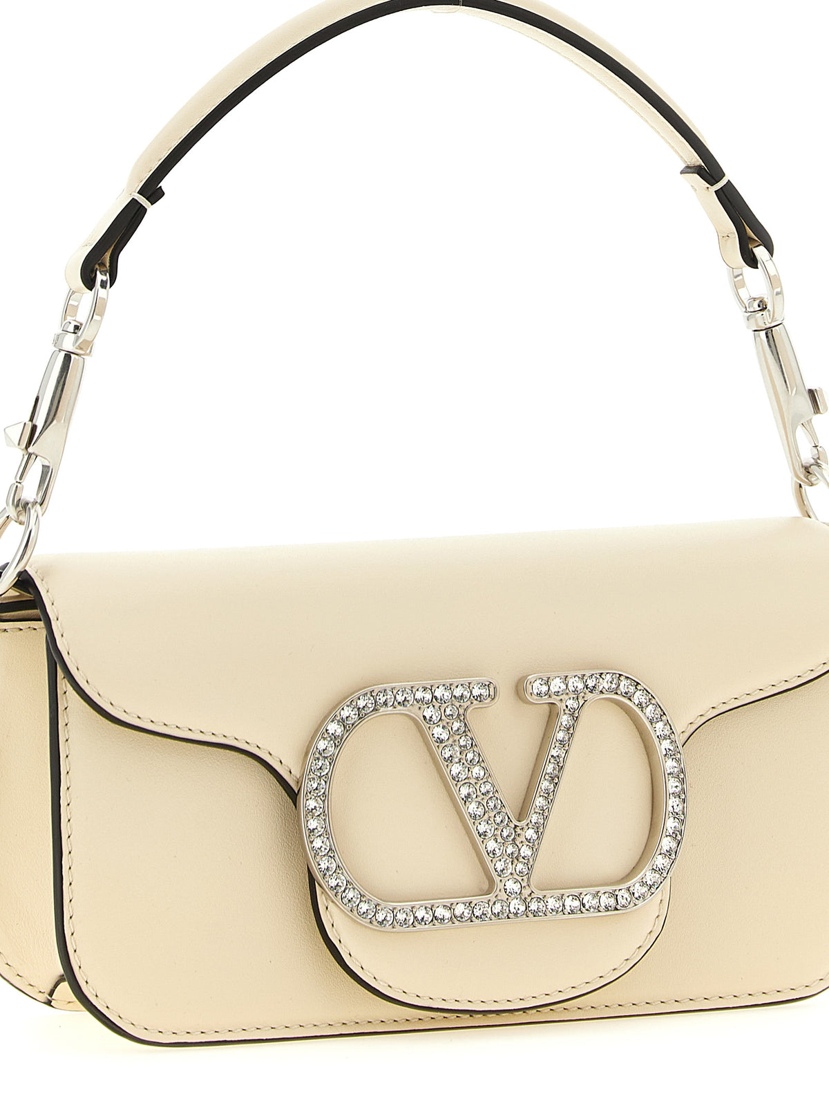 Valentino Garavani White Calfskin Shoulder Bag for Women