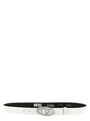 Diesel White Leather Regular Belt