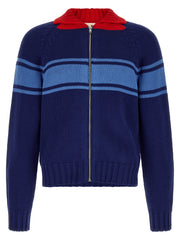Marni Blue Cotton Cardigan