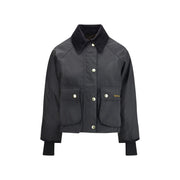 Barbour Black Cotton Full-Length Jacket