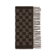 Gucci Brown Cashmere Scarf