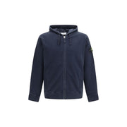 Stone Island Blue Cotton Sweatshirt