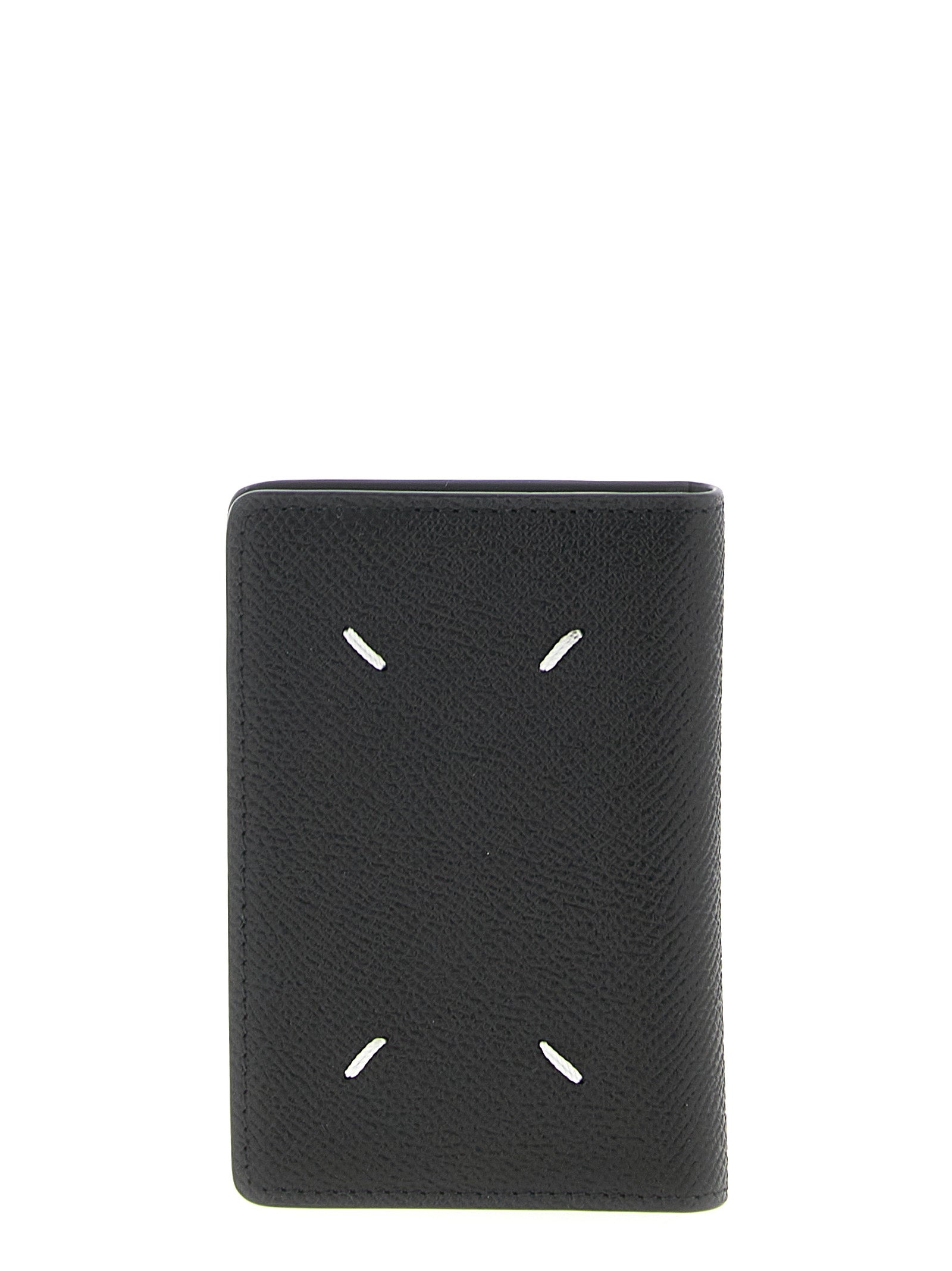 Maison Margiela Black Calfskin Cardholder for Unisex