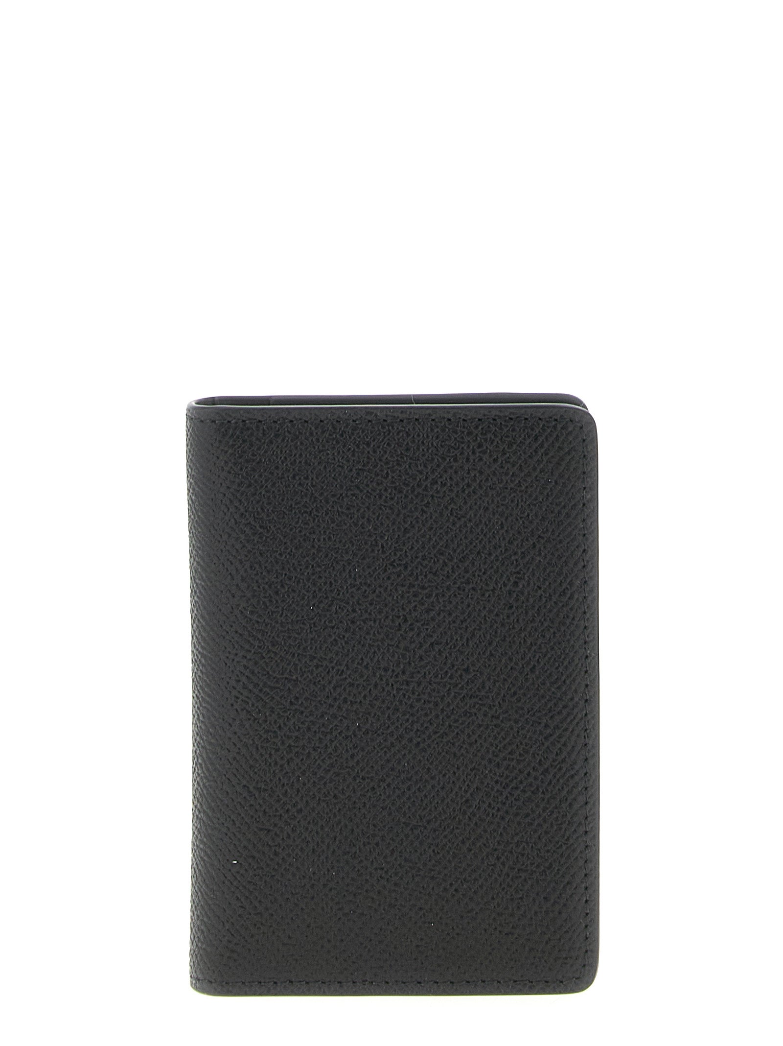 Maison Margiela Black Calfskin Cardholder for Unisex