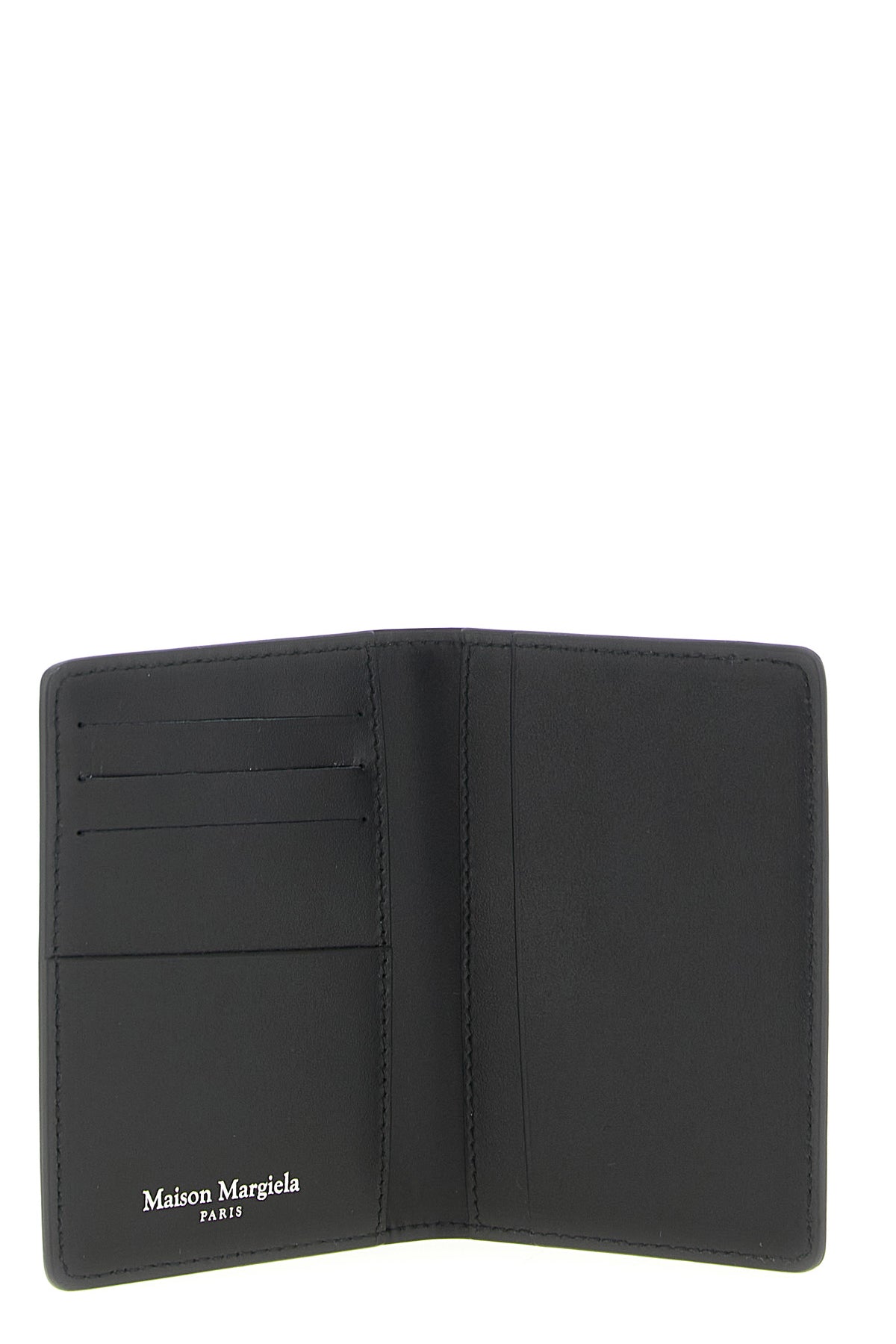 Maison Margiela Black Calfskin Cardholder for Unisex