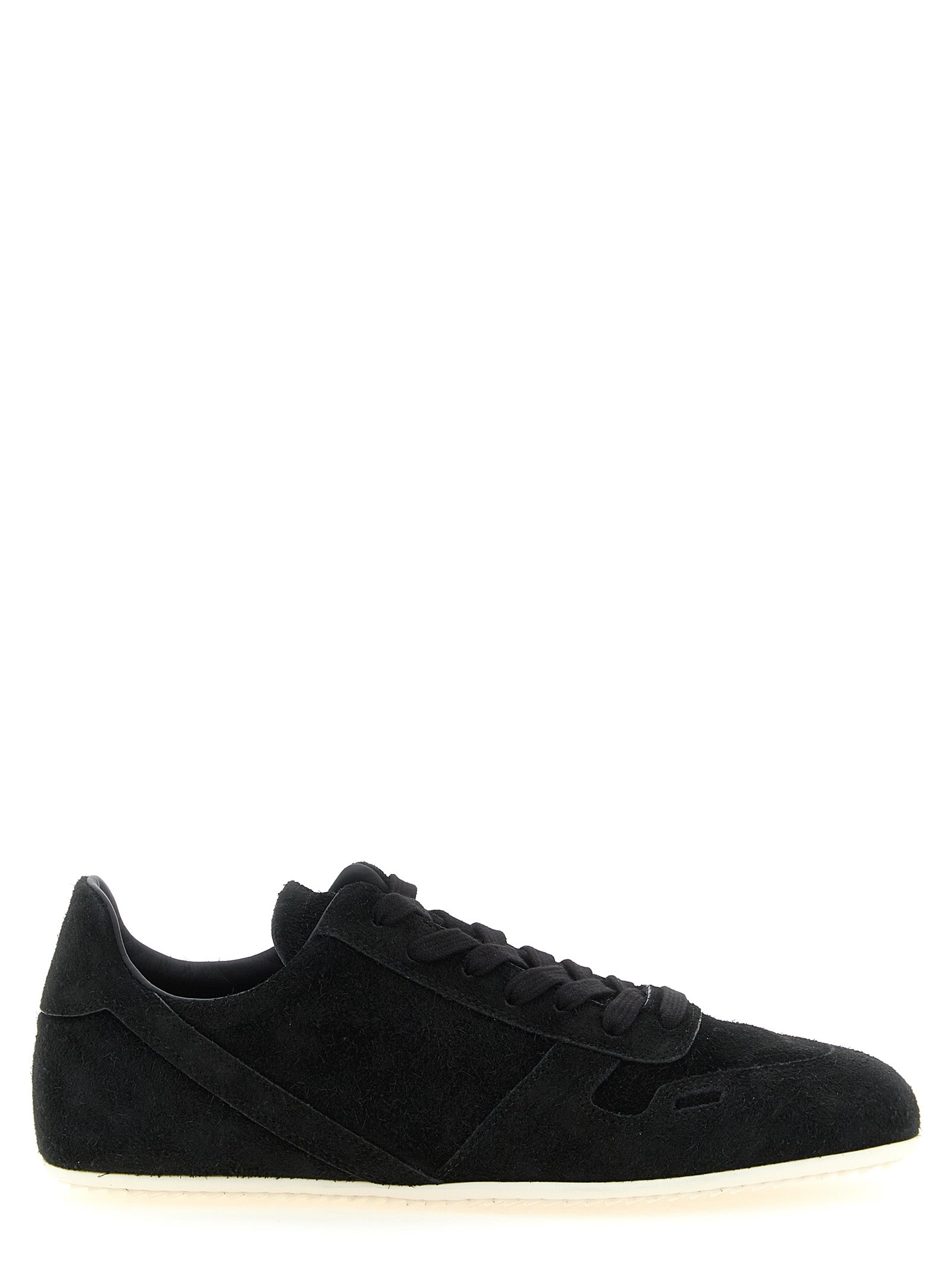 Rick Owens Bicolor Calfskin Low Top Sneakers for Women