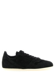 Rick Owens Bicolor Calfskin Low Top Sneakers for Women
