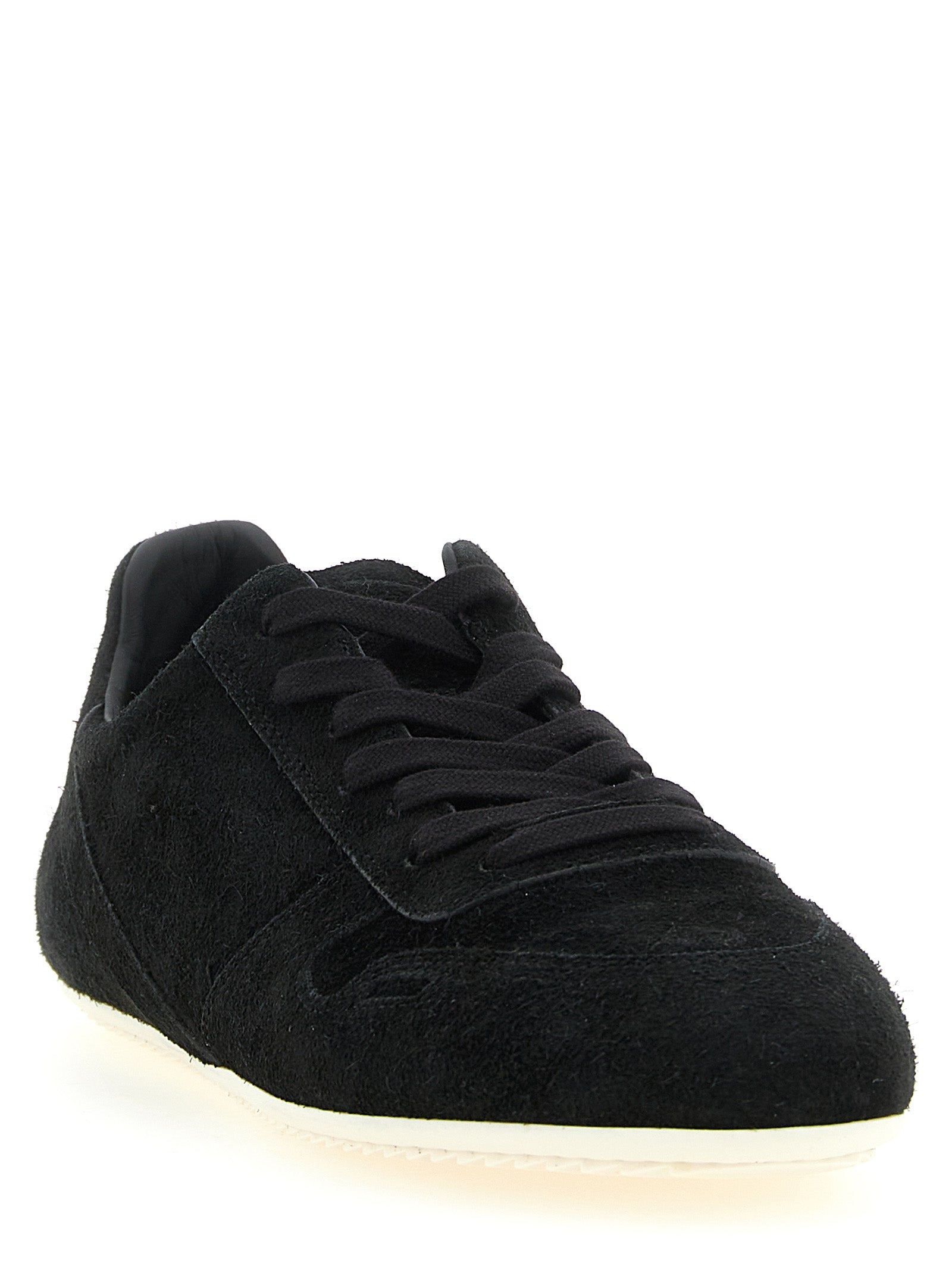 Rick Owens Bicolor Calfskin Low Top Sneakers for Women