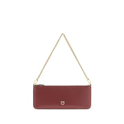 PINKO Bordeaux Calf Leather Bos Taurus Wallet