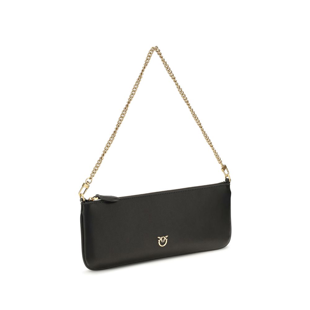 PINKO Black Calf Leather Bos Taurus Wallet for Women