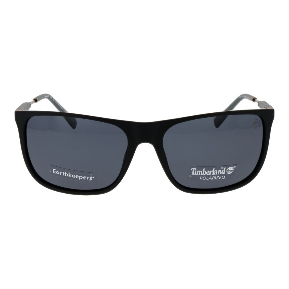 Timberland Men's Square Sunglasses – Black Plastic