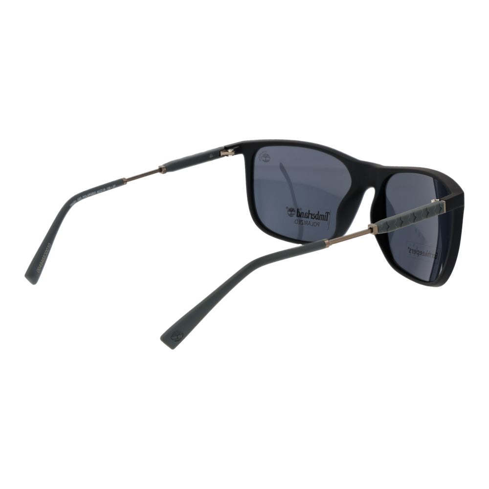 Timberland Men's Square Sunglasses – Black Plastic