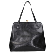 Jil Sander Black Leather Shoulder Bag