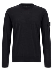 Stone Island Black Virgin Wool Cardigan