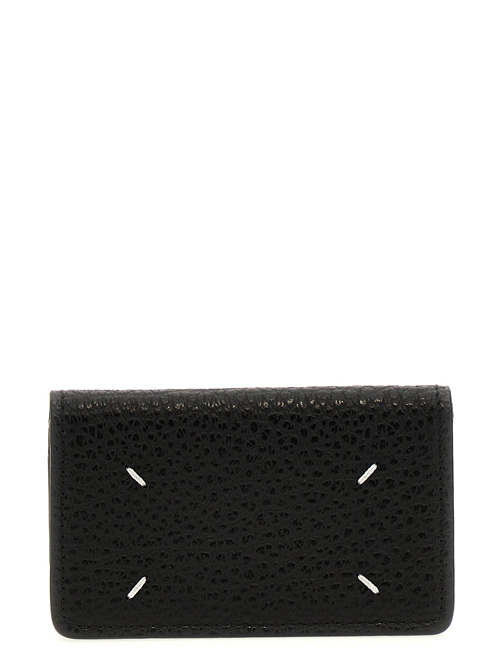 Maison Margiela Black Calfskin Cardholder for Unisex