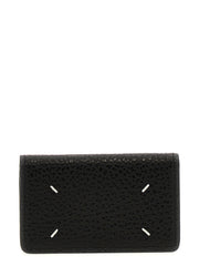 Maison Margiela Black Calfskin Cardholder for Unisex