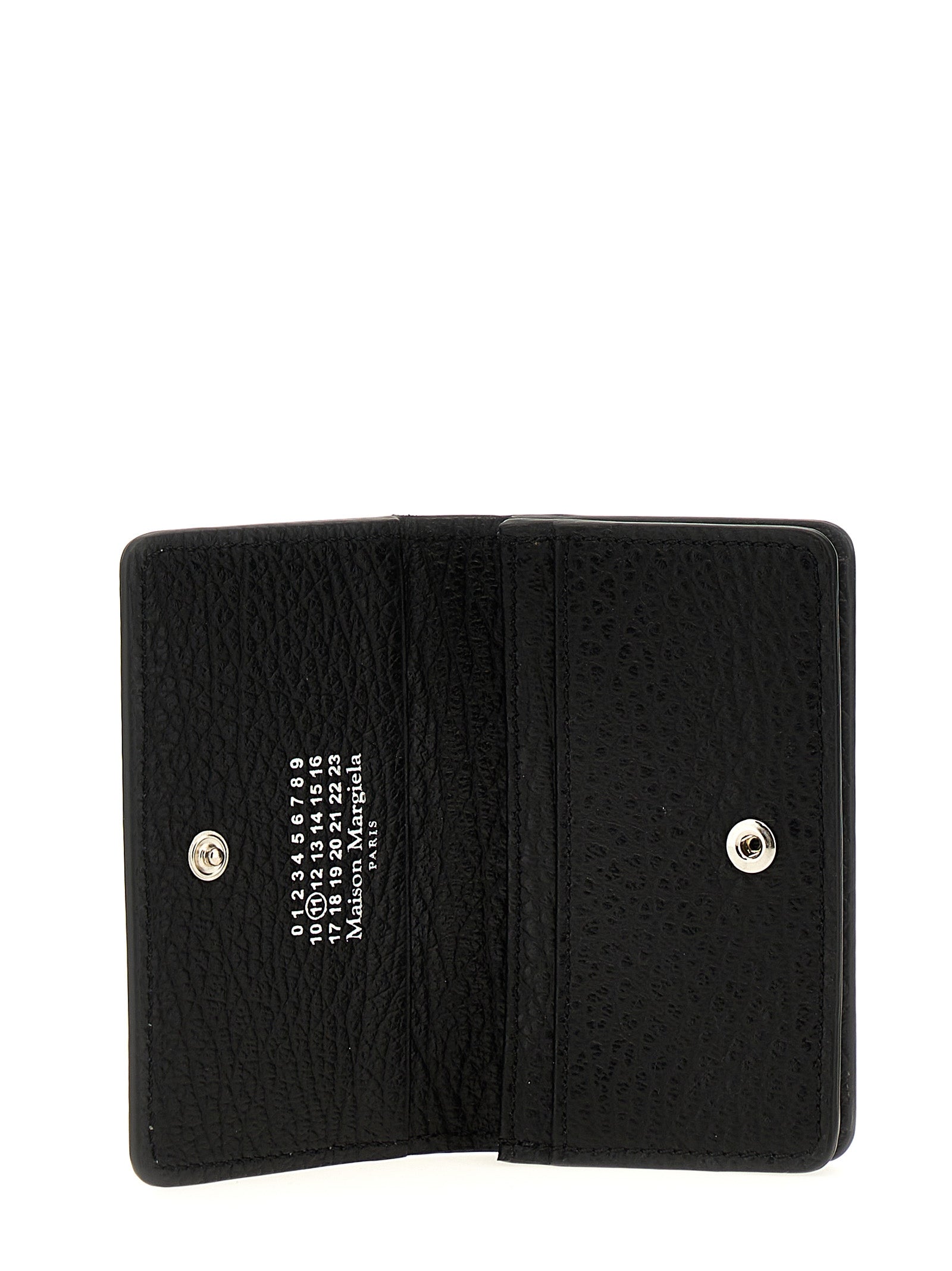 Maison Margiela Black Calfskin Cardholder for Unisex