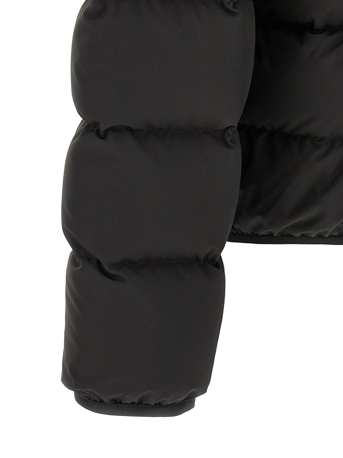 Moncler Black Polyester Full-Length Jacket for Men