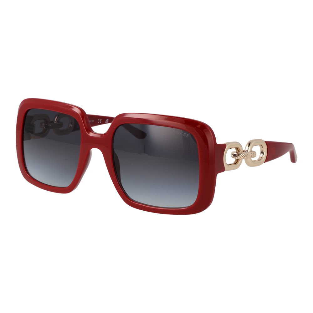 Guess Women's Square Sunglasses – Red Plastic