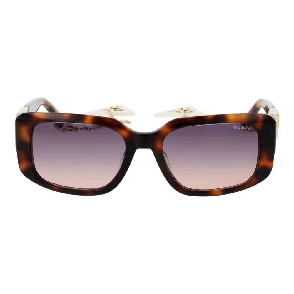 Guess Women's Rectangle Sunglasses – Brown Acetate