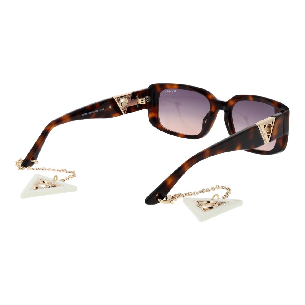 Guess Women's Rectangle Sunglasses – Brown Acetate