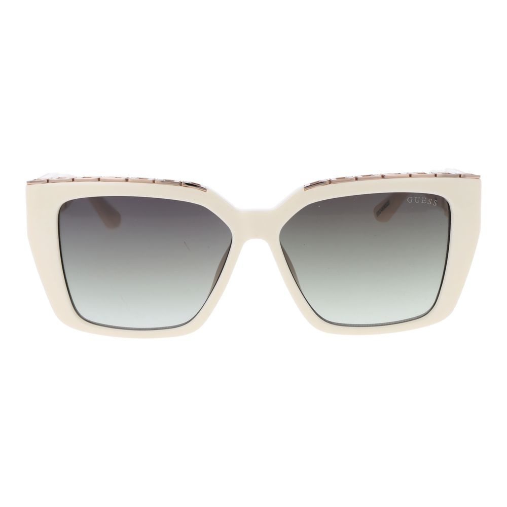 Guess Women's Square Sunglasses – White Plastic