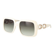 Guess White Plastic Sunglasses