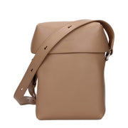 JIL SANDER Brown Leather Crossbody Bag for Women