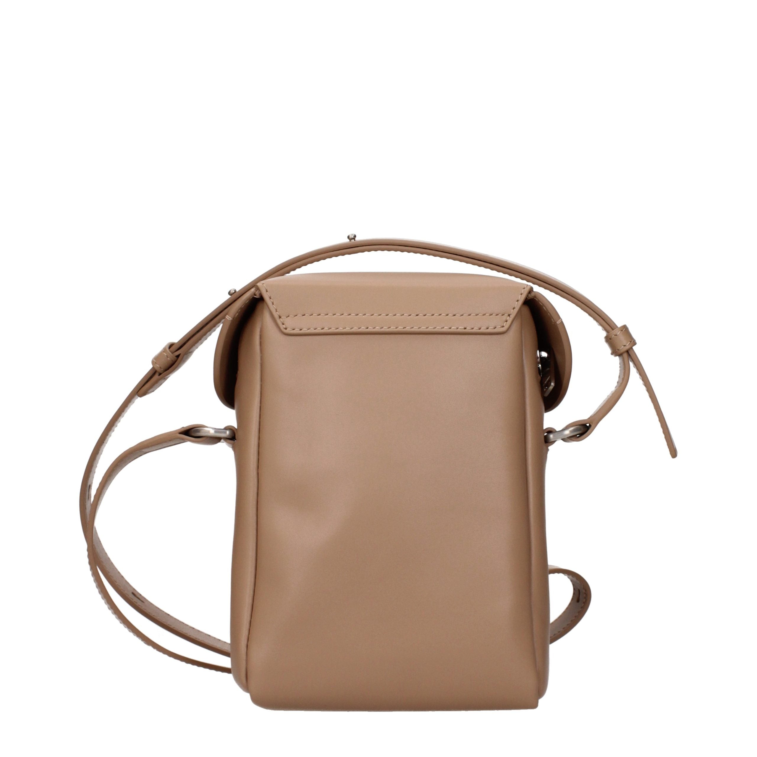JIL SANDER Brown Leather Crossbody Bag for Women
