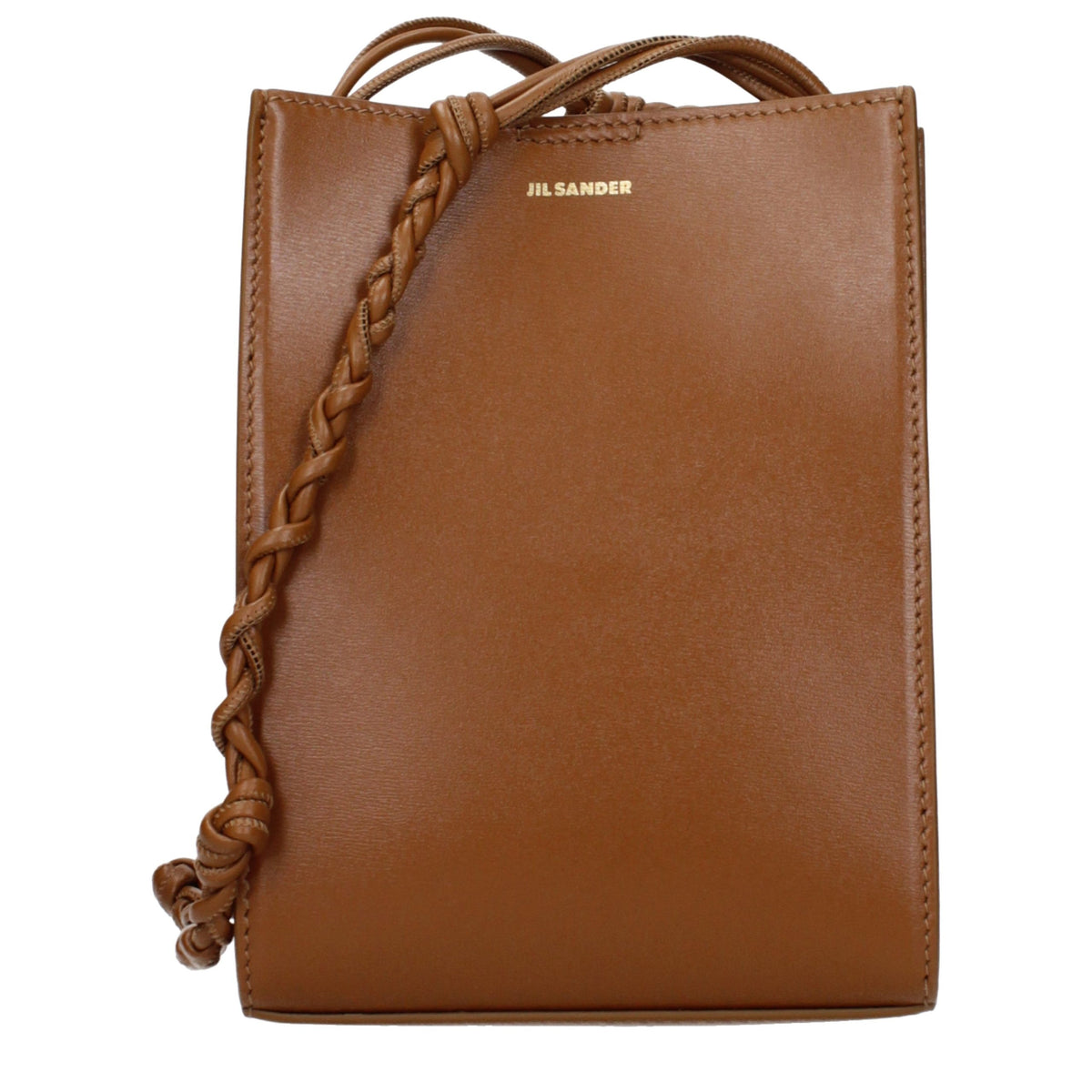 JIL SANDER Brown Leather Crossbody Bag for Women