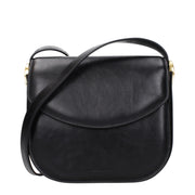 JIL SANDER Black Leather Crossbody Bag for Women