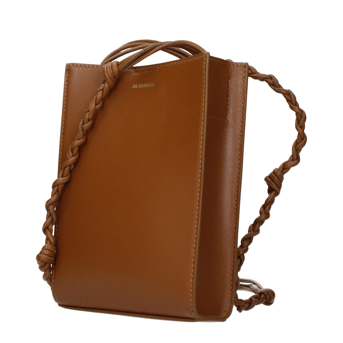 JIL SANDER Brown Leather Crossbody Bag for Women