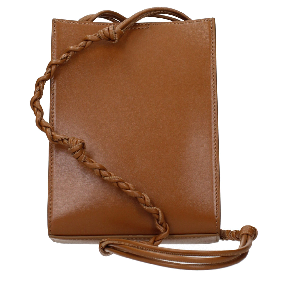 JIL SANDER Brown Leather Crossbody Bag for Women