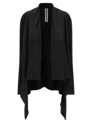 Rick Owens Black Cotton Cardigan
