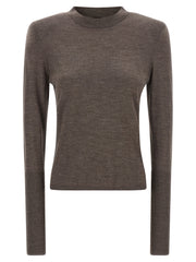 PINKO Brown Wool Cardigan