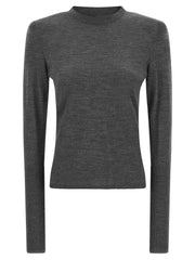 PINKO Gray Wool Cardigan