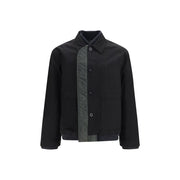 Sacai Black Nylon Bomber