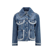 Ganni Blue Cotton Denim Jacket