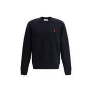 Ami Paris Black Cotton Sweatshirt
