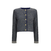 Balmain Blue Polyamide Cardigan