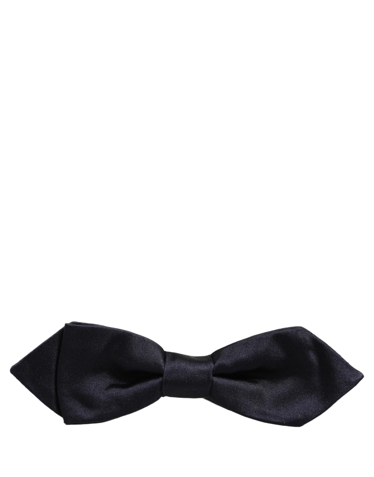 Dolce & Gabbana Men Dark Blue 100% Silk Adjustable Neck Papillon Bow Tie