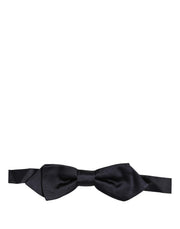 Dolce & Gabbana Men Dark Blue 100% Silk Adjustable Neck Papillon Bow Tie