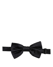 Dolce & Gabbana Men Dark Blue 100% Silk Adjustable Neck Papillon Bow Tie